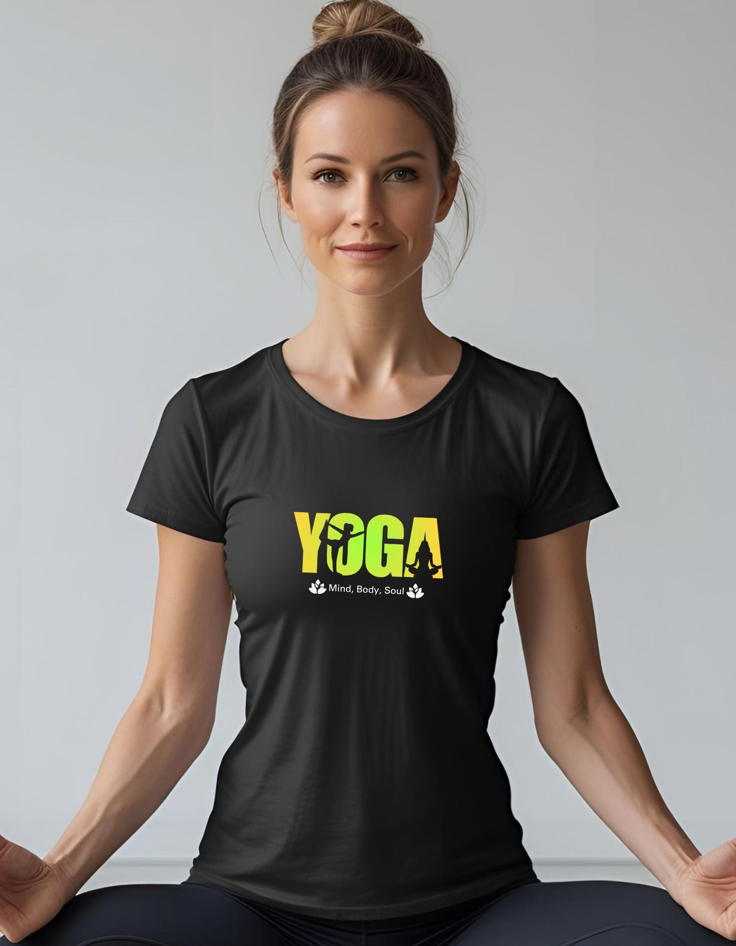 Yoga Mind Body and Soul T-Shirt for Women - T Bhai