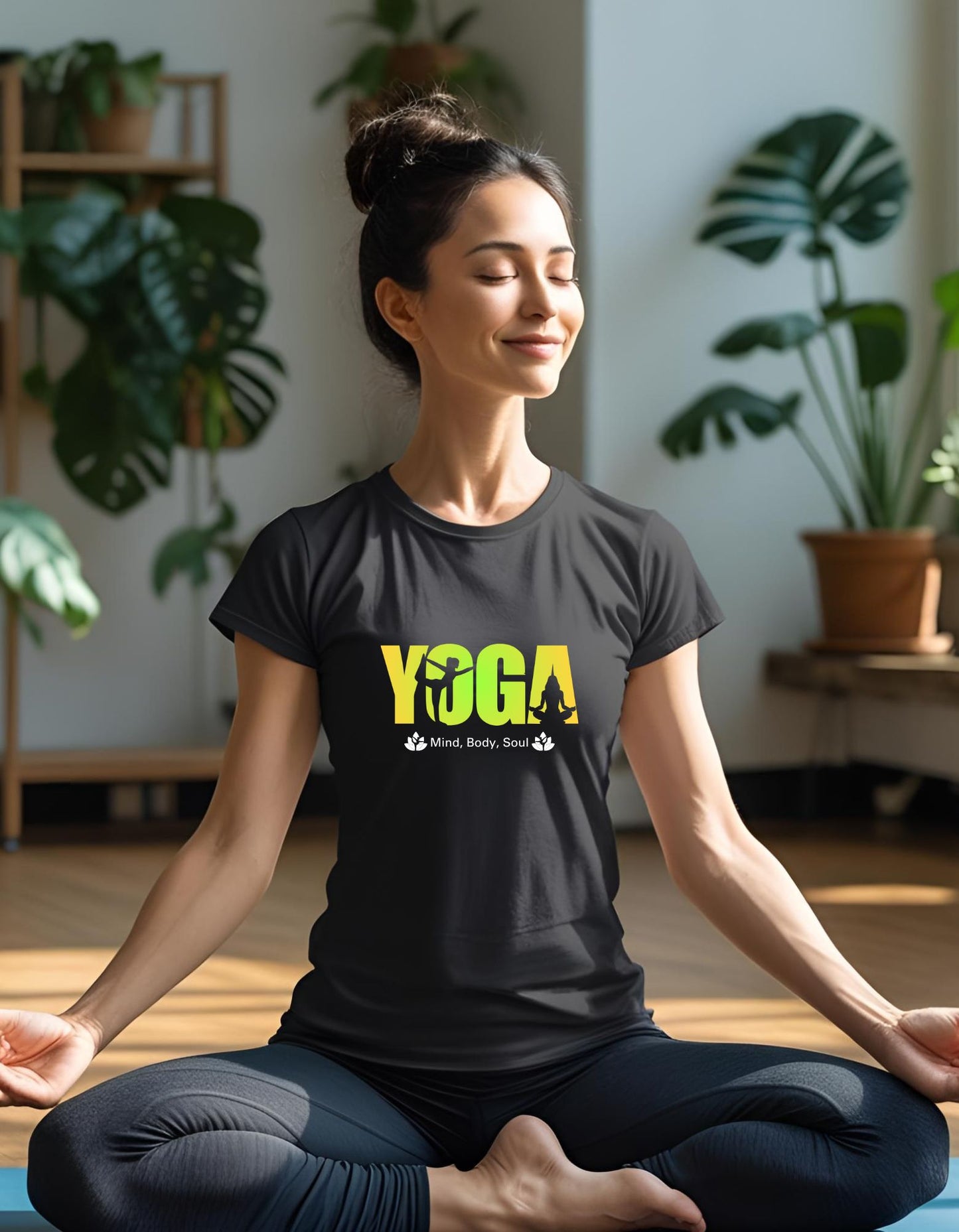 Yoga Mind Body and Soul T-Shirt for Women - T Bhai