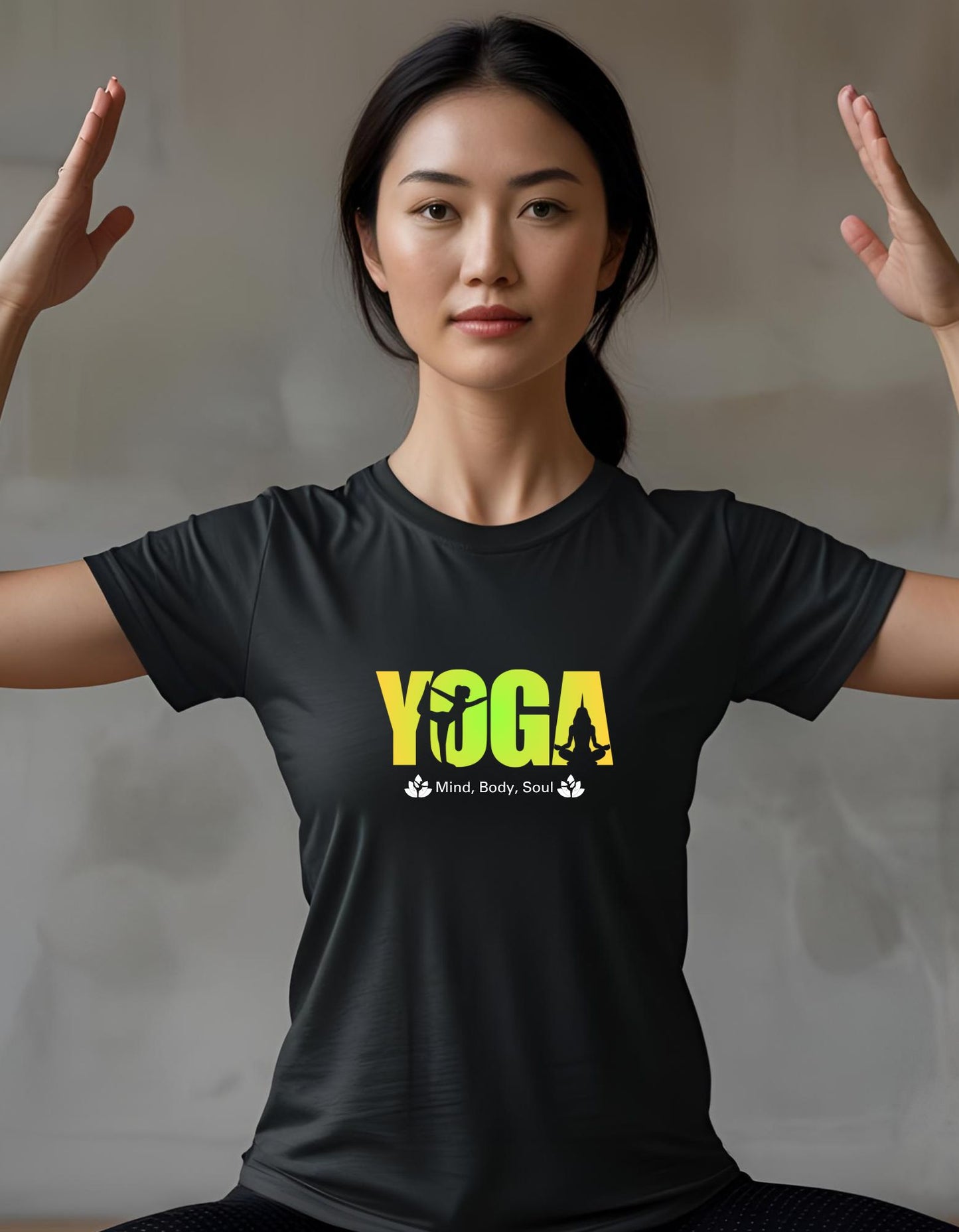 Yoga Mind Body and Soul T-Shirt for Women - T Bhai