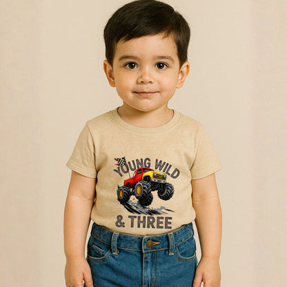 Young Wild & Three Third Birthday T-Shirts
