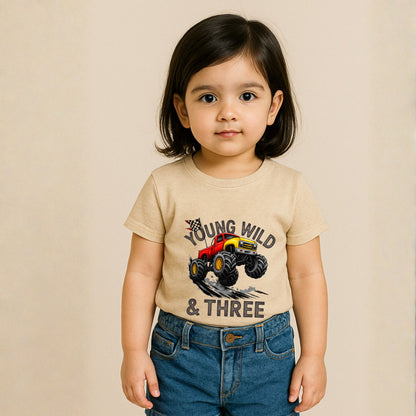 Young Wild & Three Third Birthday T-Shirts