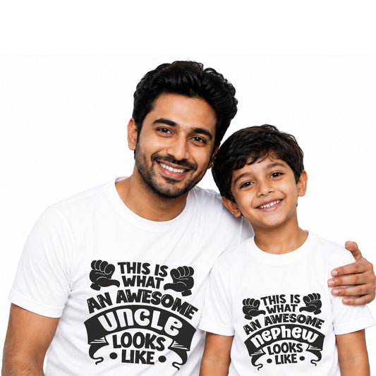 This Is What an Awesome Uncle Looks Like – Matching Uncle Nephew T-Shirts