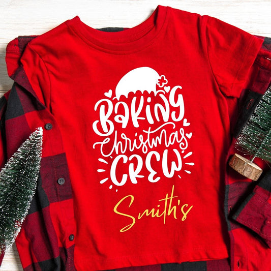 Baking Christmas Crew Personalized T-Shirts - T Bhai