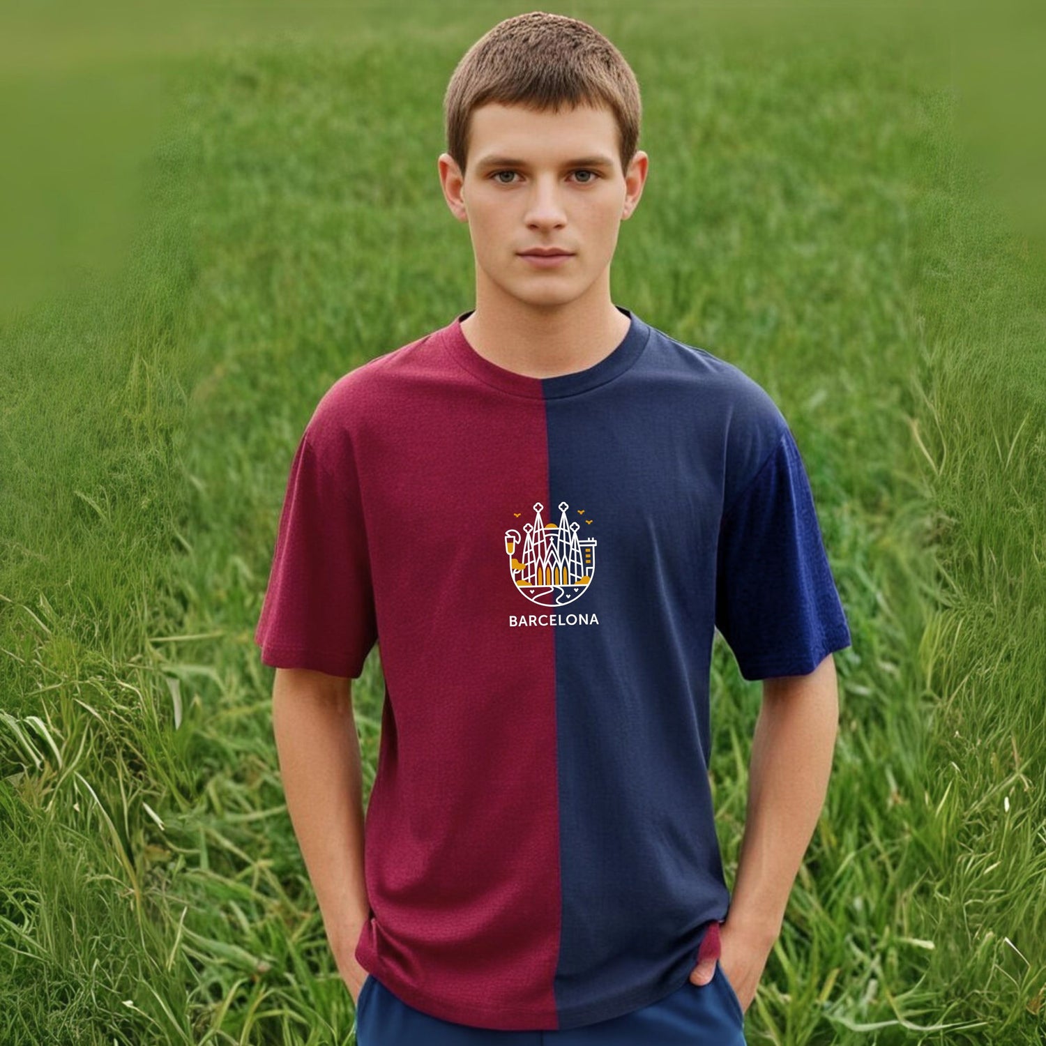 Personalized Barca Jersey & Shorts for Football Enthusiasts - T Bhai