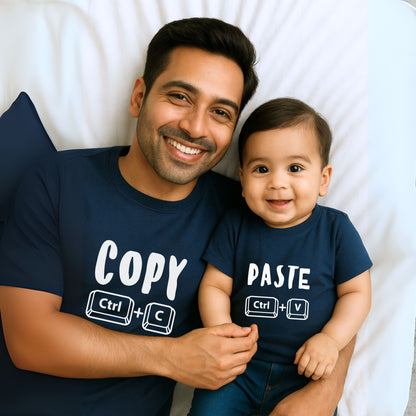 Copy Paste Ctrl C Ctrl V Matching Father Son and Father Daughter Combo T-Shirts