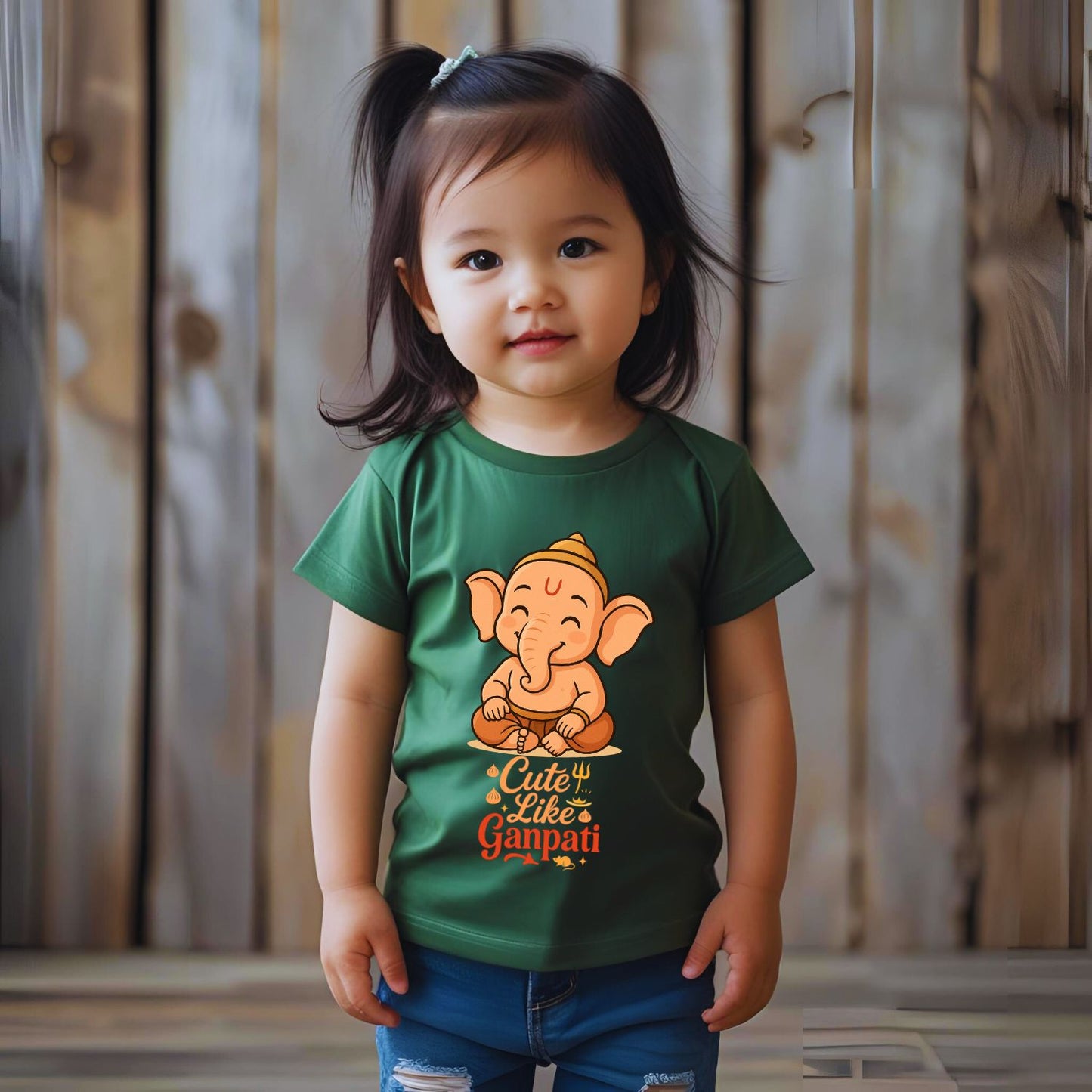 Cute Like Ganpati | Ganesh Festival T-Shirts for Kids - T Bhai