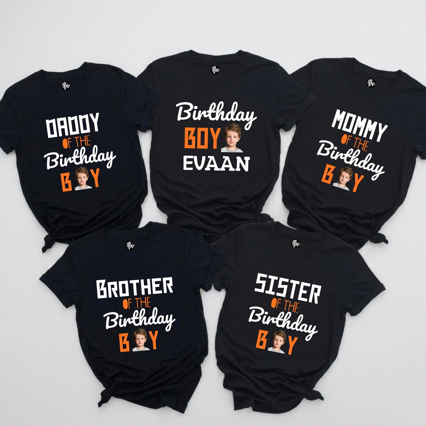 Custom Photo Birthday Crew T-Shirt