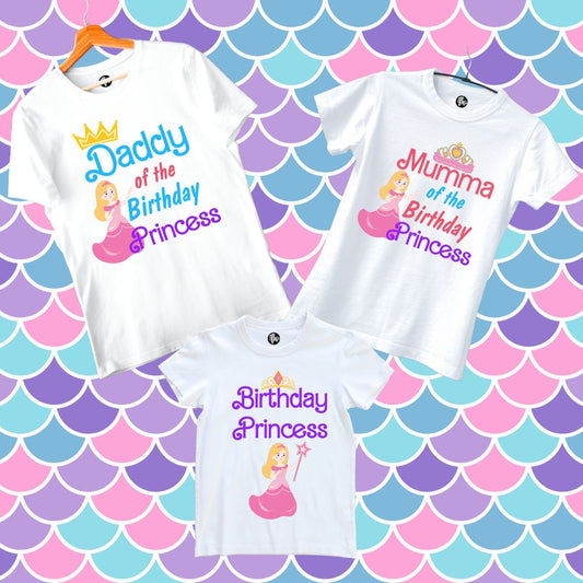 Daddy Mumma of the Birthday Princess Family T-Shirts - T Bhai