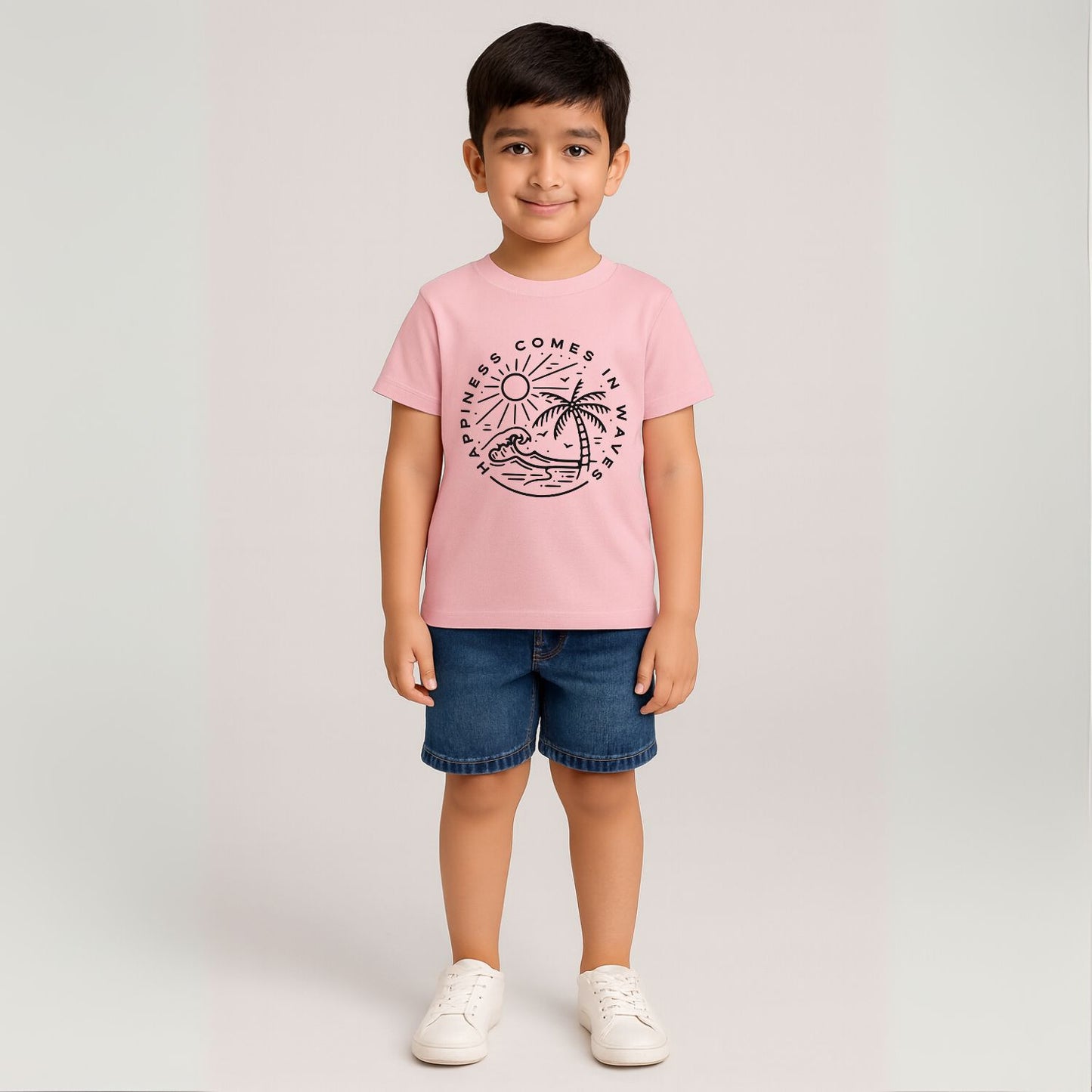 Happiness Comes in Waves Vacay T-Shirts - T Bhai