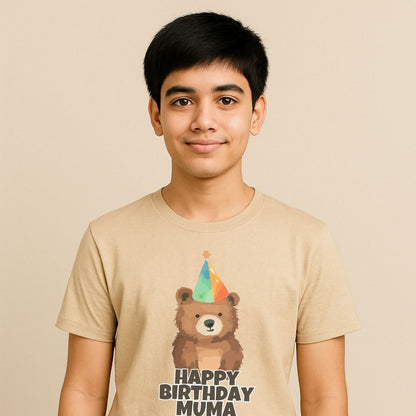 Personalized Happy Birthday T-Shirts | Customize for Dad, Mom, Dada, Dadi, Chachu, Masi - T Bhai