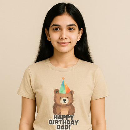 Personalized Happy Birthday T-Shirts | Customize for Dad, Mom, Dada, Dadi, Chachu, Masi - T Bhai