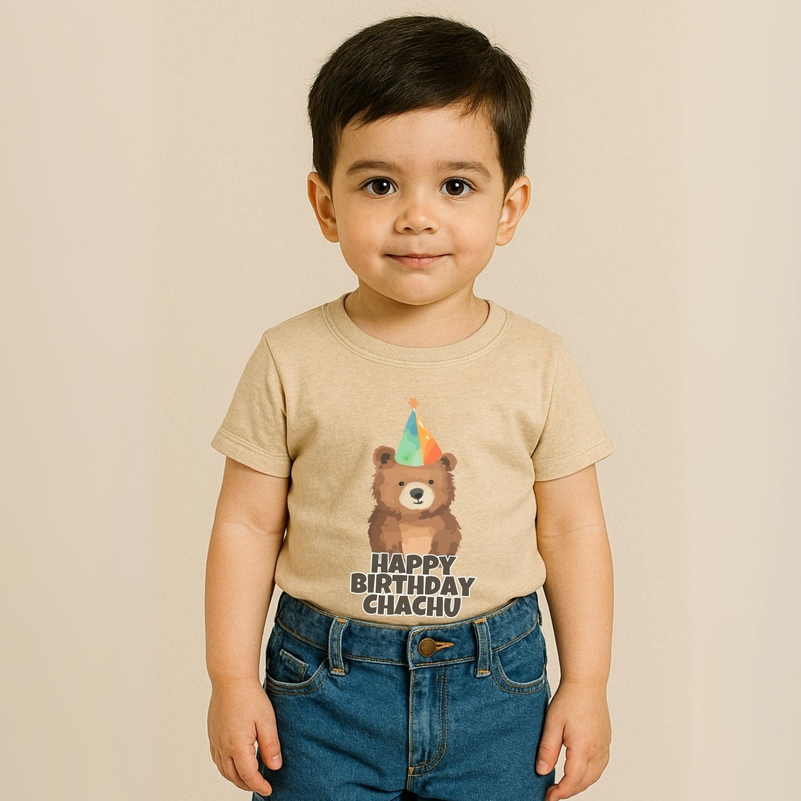 Personalized Happy Birthday T-Shirts | Customize for Dad, Mom, Dada, Dadi, Chachu, Masi - T Bhai