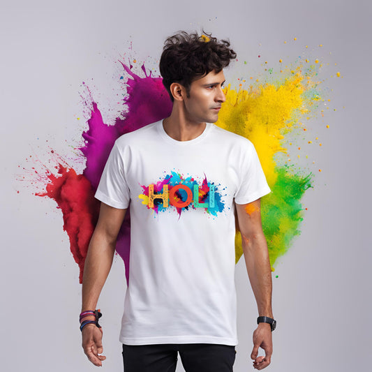 Happy Holi T-shirts For The Holi Gang - T Bhai