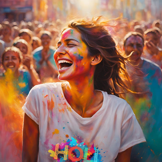 Happy Holi T-shirts For The Holi Gang - T Bhai