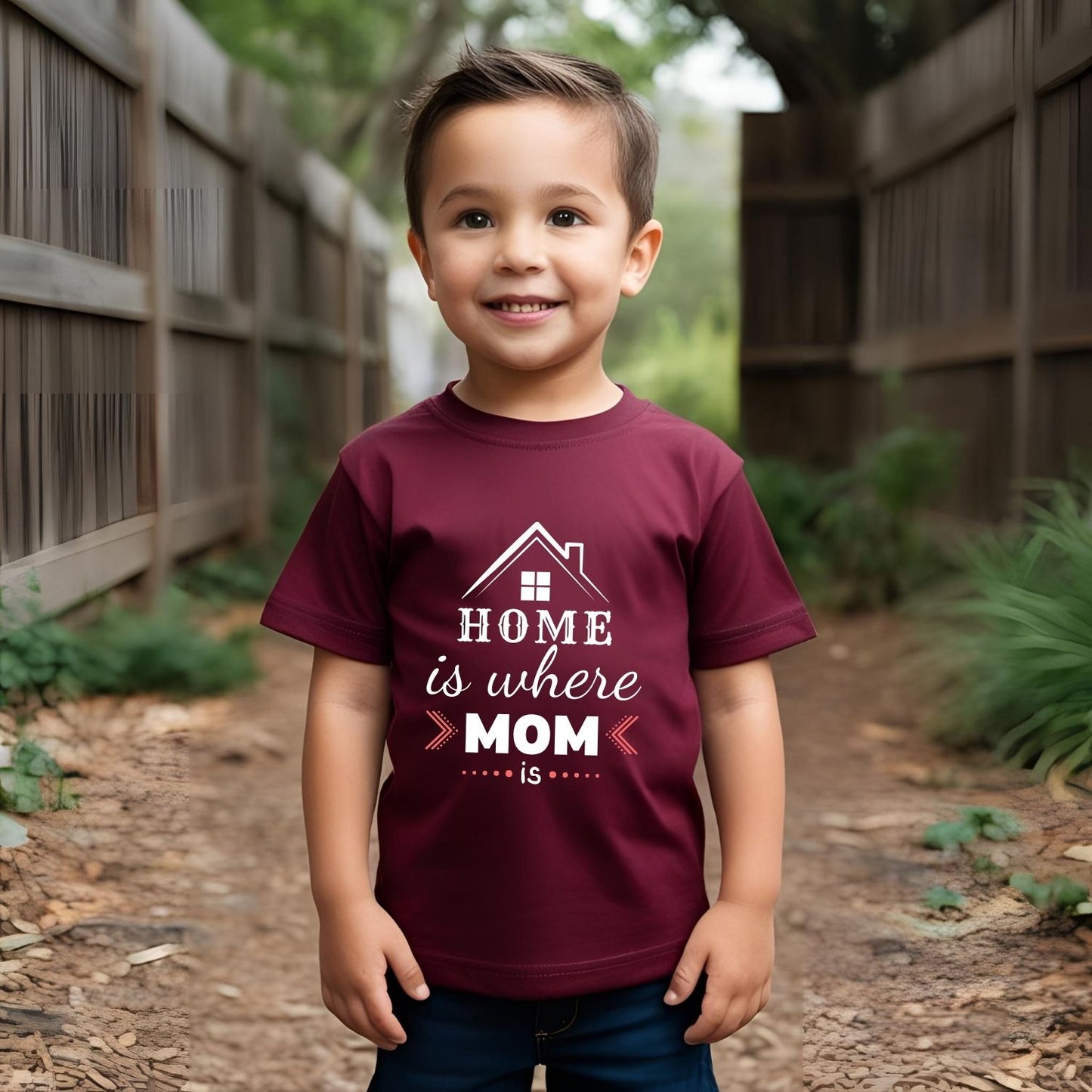 Home is Where Mom is T-Shirt for Kids - T Bhai