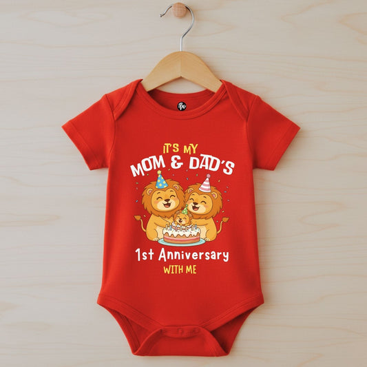 "Mom & Dad's Anniversary with Me" Kids T-Shirt | Customizable Year