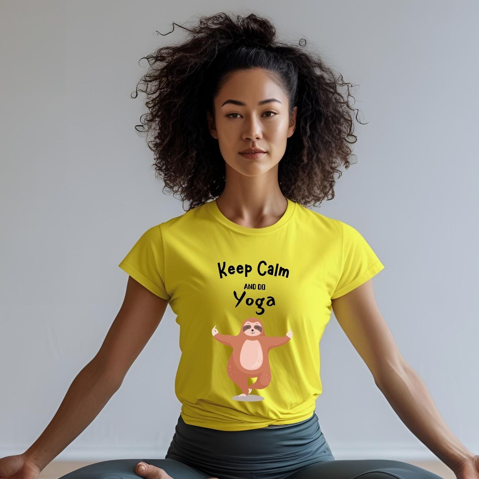 Keep Calm and Do Yoga T-Shirt for Women - T Bhai