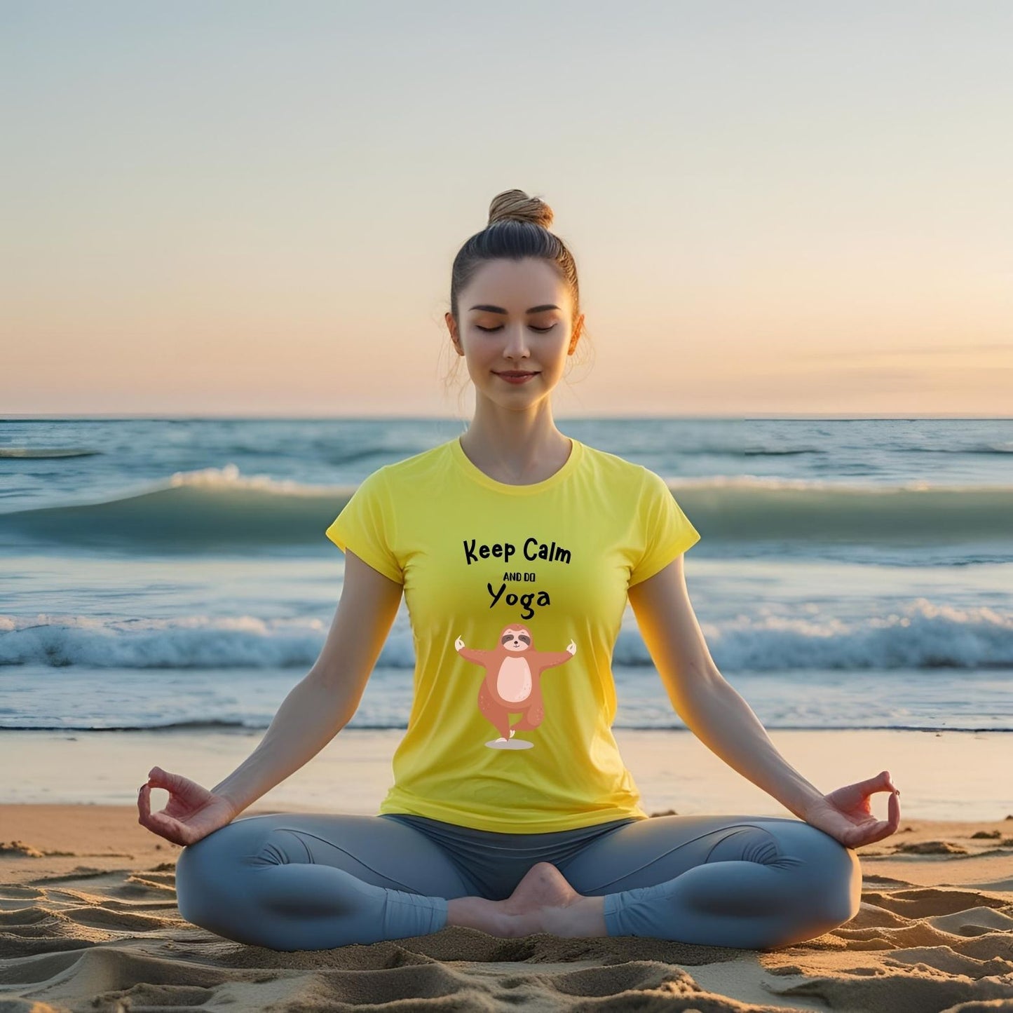 Keep Calm and Do Yoga T-Shirt for Women - T Bhai