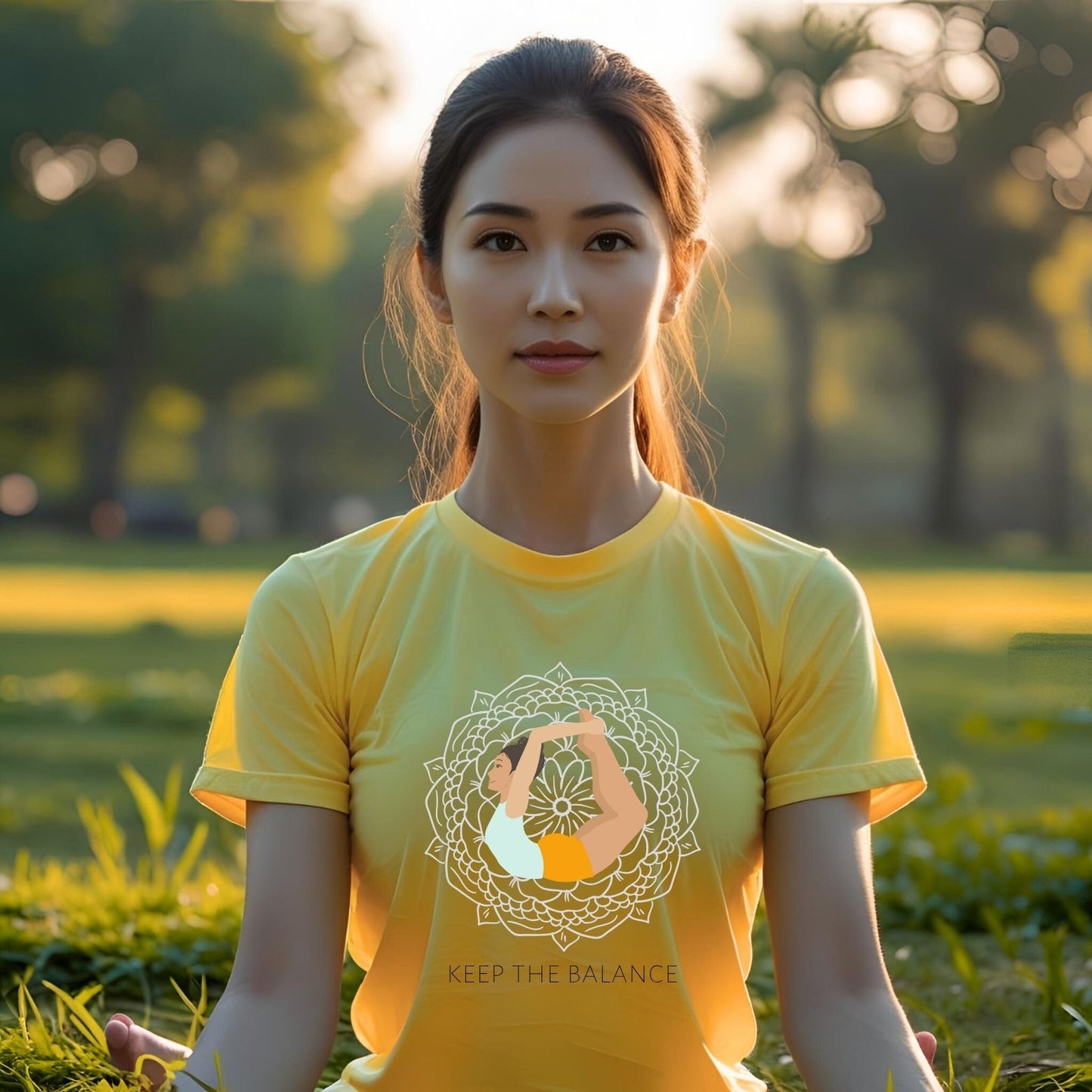 Keep The Balance Yoga T-Shirt for Women - T Bhai