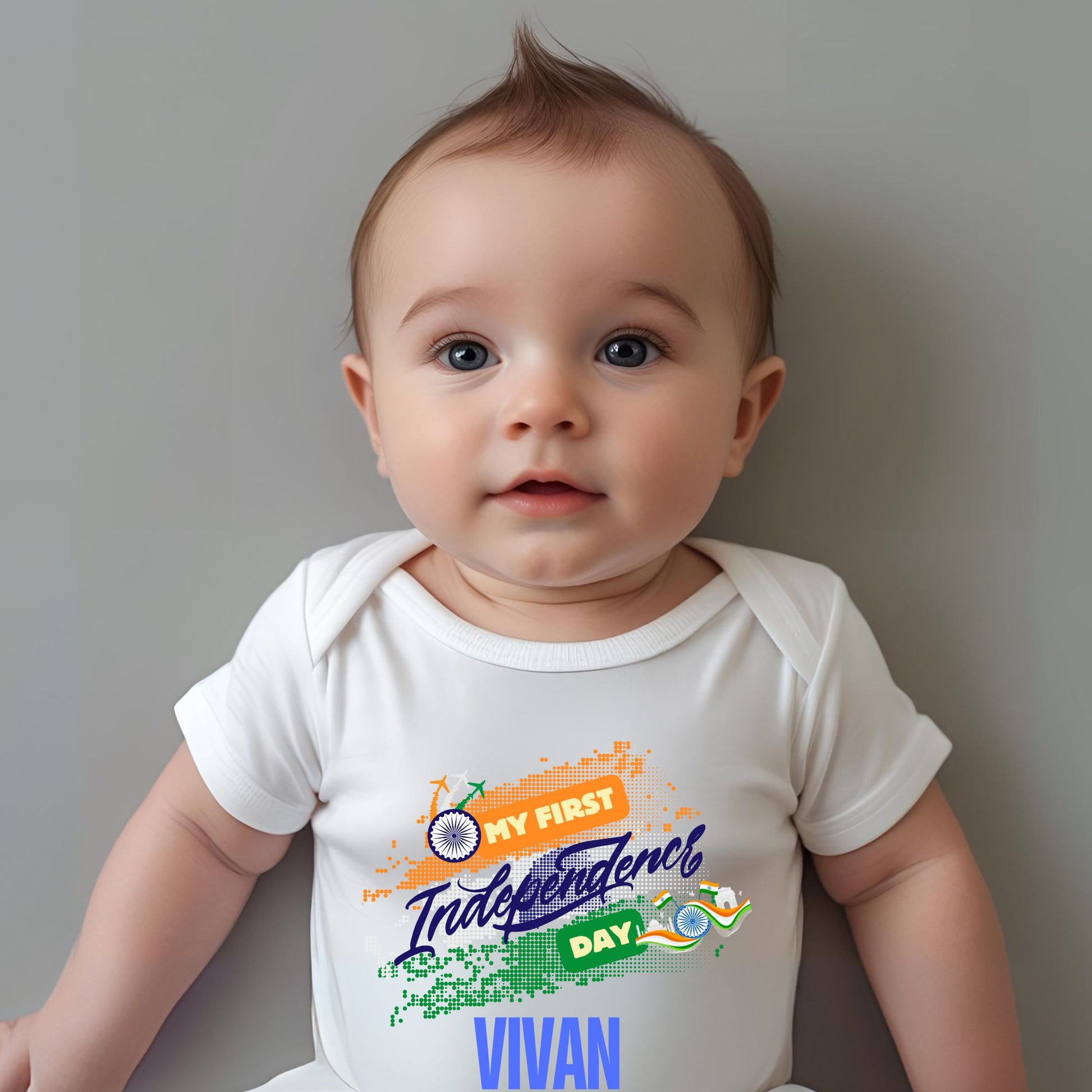 My First Independence Day Customized Onesie - T Bhai