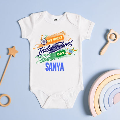 My First Independence Day Customized Onesie - T Bhai