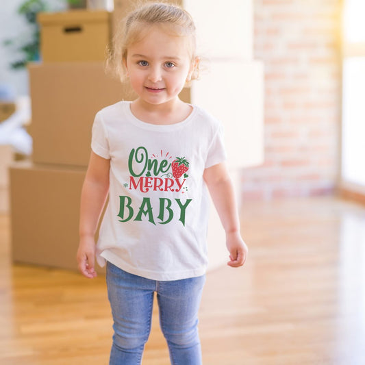 One Merry Baby Christmas Theme T-Shirts - T Bhai