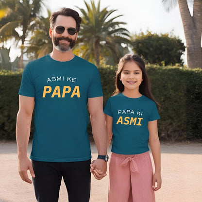 Papa Ka Beta/Beti Custom Father Son and Father Daughter T-Shirts - T Bhai