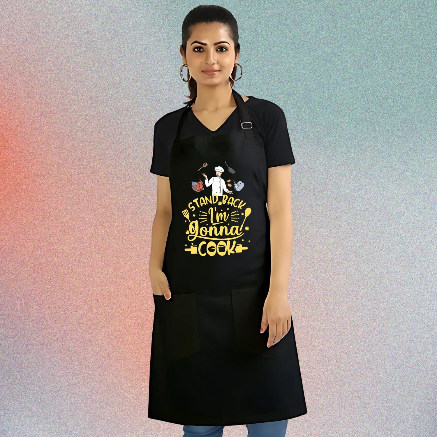 Novelty Cooking Apron – Stand Back I’m Gonna Cook Gift for Food Lovers - T Bhai