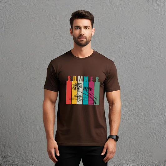 Retro Summer Beach T-Shirt - T Bhai