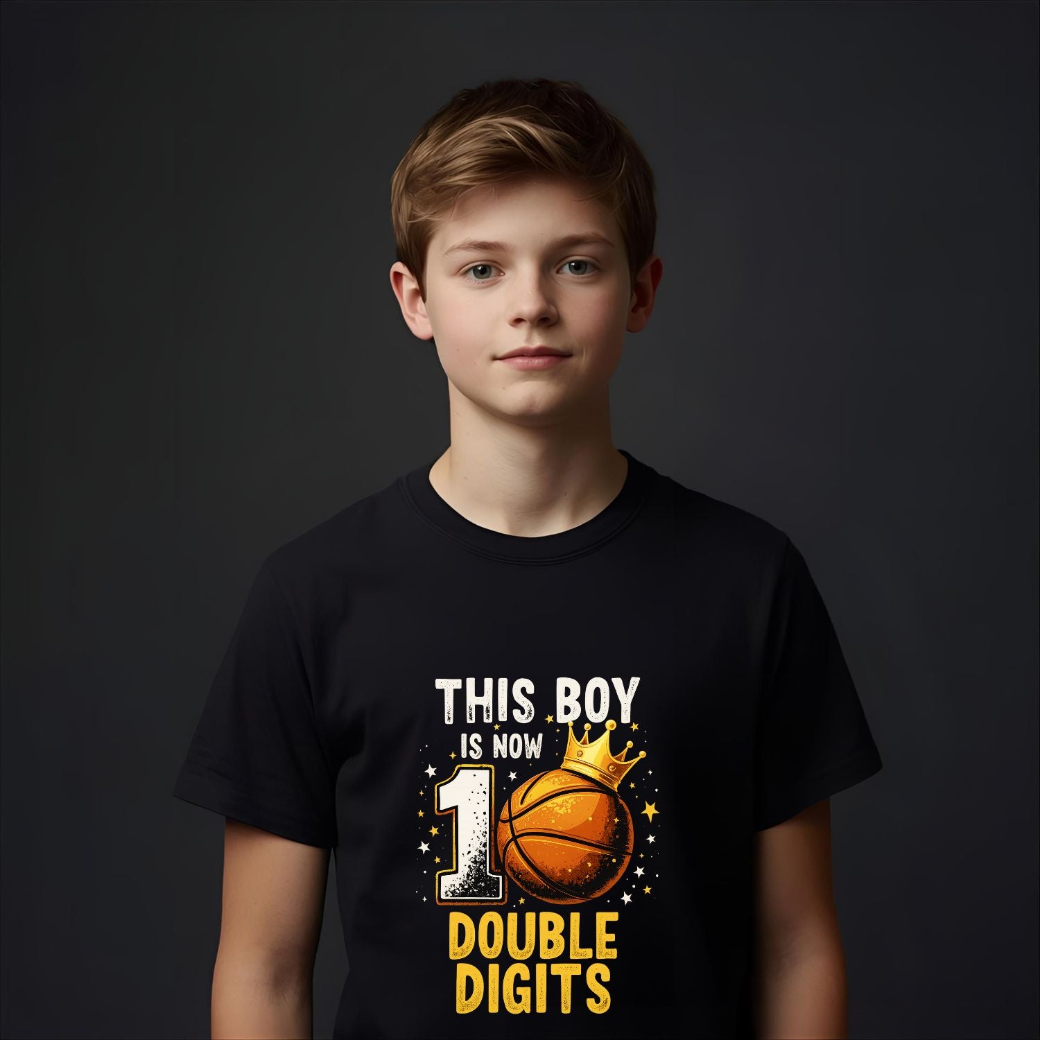This Boy is now Double Digits | 10th Birthday T-Shirt for Basketball Enthusiasts - T Bhai