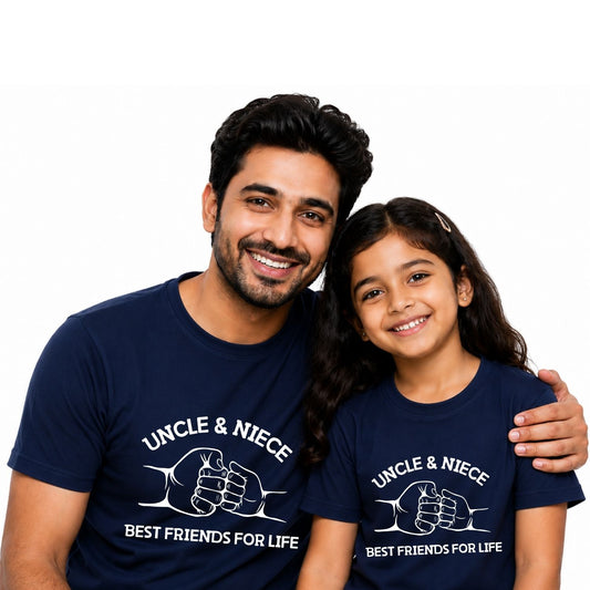 Uncle and Niece Matching Shirts | Cute Family Bonding T-Shirt Set