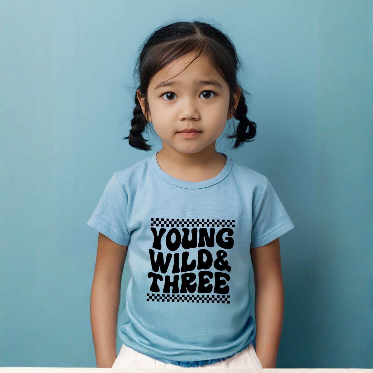 Young Wild And Three Third Birthday T-Shirts