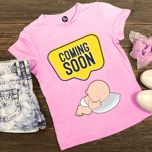 Baby Coming Soon Maternity T-Shirt for Women - T Bhai