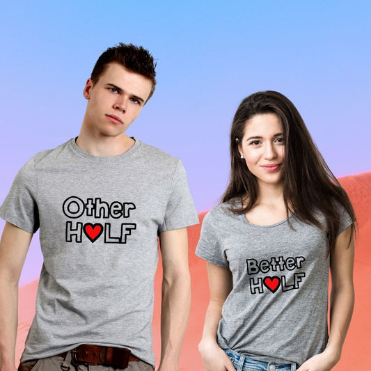 Other Half & Better Half Couple T-Shirt - T Bhai