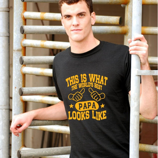 This is What the World's Best Papa Looks Like T-Shirt for Men - T Bhai